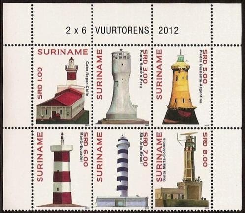 Suriname 1926/31 postfris Vuurtorens 2012, Postzegels en Munten, Postzegels | Suriname, Postfris, Ophalen of Verzenden