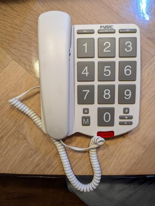 Fysic FX575 (senioren) telefoon, Telecommunicatie, Vaste telefoons | Niet Draadloos, Zo goed als nieuw, Ophalen of Verzenden
