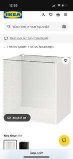 IKEA METOD Keukenkast 80x60x80cm, Ophalen, Wit, 50 tot 100 cm, Zo goed als nieuw