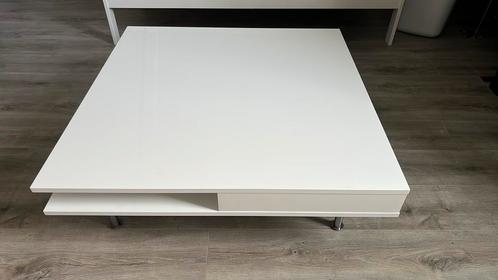 Salontafel IKEA 2 laadjes, druksysteem, hoogglans, perfecte, Huis en Inrichting, Tafels | Salontafels, Zo goed als nieuw, Minder dan 50 cm
