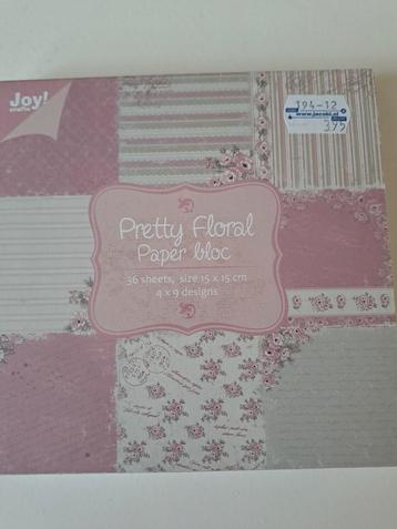 Nieuwe paperpad pretty floral van Joy!