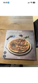 Pizza baksteen incl houder. Voor oven of BBQ. Nieuw., Ophalen of Verzenden, Nieuw