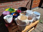 Diverse maten bloempotten, Tuin en Terras, Bloempotten, Ophalen, Gebruikt, Rond, Minder dan 25 cm