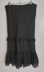Per Una zwarte soepele rok met ruches, maat 40, Kleding | Dames, Rokken, Verzenden, Zwart, Nieuw, Per Una