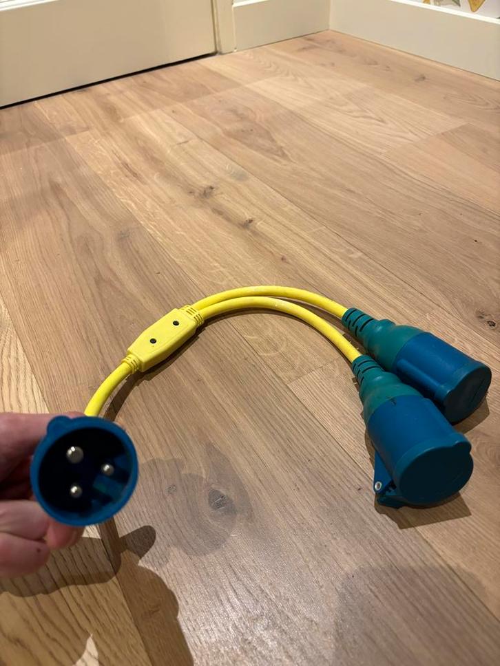 Ratio Splitterkabel 16A voor walstroom / CEE stekker, Caravans en Kamperen, Caravan accessoires, Nieuw, Ophalen