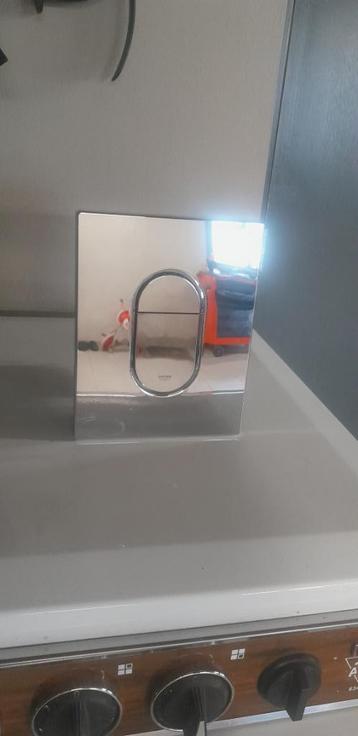 Growe doorspoel knop  plaat   chrome  beschikbaar voor biedingen