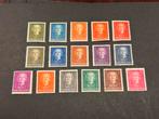 1949-1952 Kon Juliana en face NVPH nr 518-533 ongestempeld, Postzegels en Munten, Postzegels | Nederland, Verzenden, Na 1940