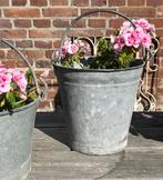 Brocante oud zinken emmer, Ophalen of Verzenden