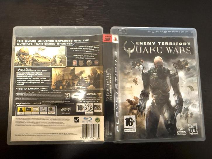 Enemy Territory Quake Wars – PS3 – Compleet – Getest, Spelcomputers en Games, Games | Sony PlayStation 3, Gebruikt, Avontuur en Actie