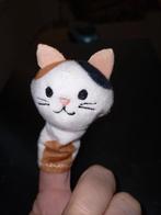 Hema poes lapjeskat vingerpopje, Kinderen en Baby's, Speelgoed | Knuffels en Pluche, Ophalen of Verzenden, Zo goed als nieuw, Poes