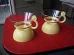 Vintage set Bodum? conus glazen/dessert cups 50's 60’s Deens, Glas of Glazen, Ophalen of Verzenden, Overige stijlen, Glas