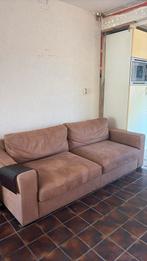 Urban Sofa cognac kleur bank, Ophalen, Gebruikt, Driepersoons, Rechte bank