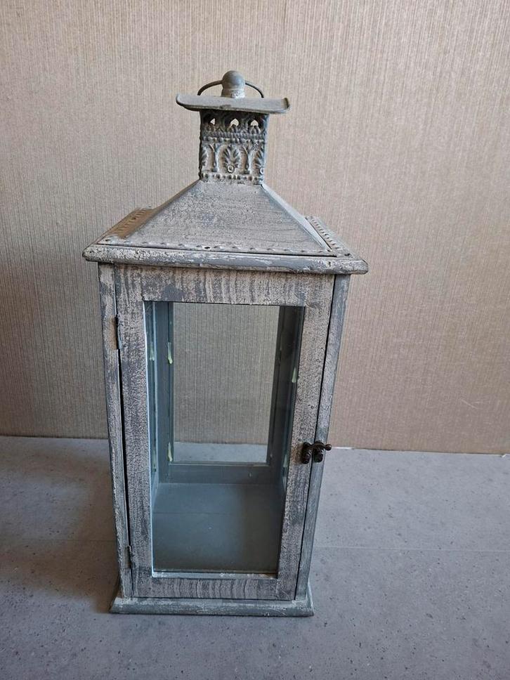 Windlicht Lantaarn 60x25 cm ik heb er 2, Antiek en Kunst, Antiek | Woonaccessoires, Ophalen