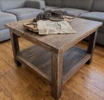Salontafel Massief Oud Hout, Ophalen, 50 tot 100 cm, Vierkant, Nieuw