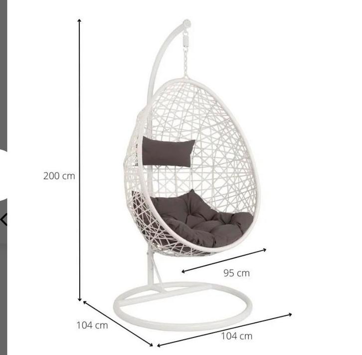Witte Hangstoel Xenos, Huis en Inrichting, Stoelen, Gebruikt, Eén, Kunststof, Wit, Ophalen