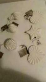 Kersthangers 6 stuks / kerstballen van aardewerk, Diversen, Kerst, Ophalen of Verzenden, Nieuw