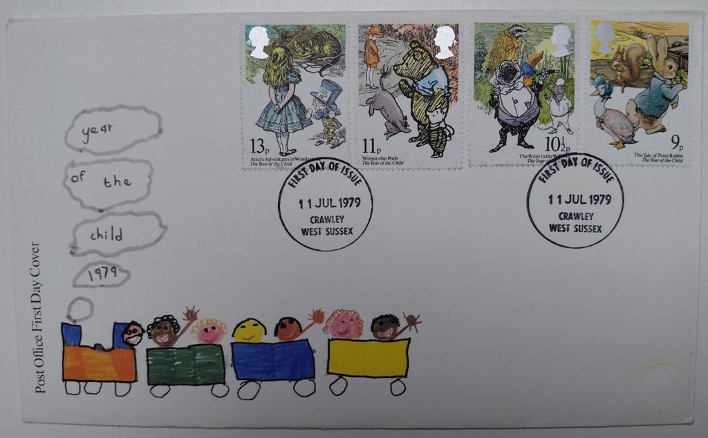 FDC Engeland 1979 - Jaar van het Kind, Postzegels en Munten, Postzegels | Eerstedagenveloppen, Ophalen of Verzenden, Onbeschreven