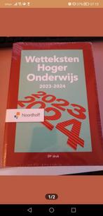 Wetteksten Hoger Onderwijs, Boeken, Ophalen of Verzenden, Nieuw, HBO
