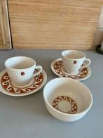 Fair trade kop en schotels met schaaltje, Huis en Inrichting, Keuken | Servies, Ophalen of Verzenden, Zo goed als nieuw, Overige stijlen