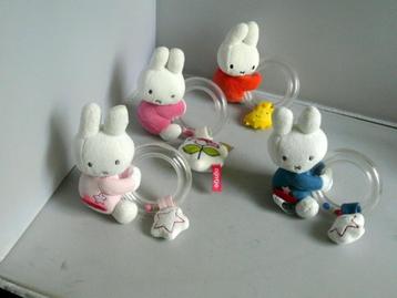 Dick Bruna # Nijntje met bijtring 4 stuks beschikbaar voor biedingen