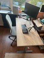 Verstelbaar bureau 120x60, Ophalen, In hoogte verstelbaar, Zo goed als nieuw, Bureau