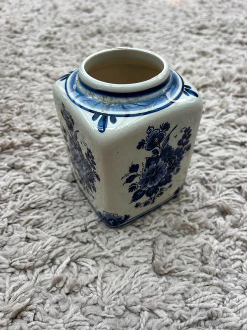 Delfts Blauwe vierkant potje, Antiek en Kunst, Antiek | Keramiek en Aardewerk, Ophalen of Verzenden