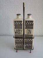 Whisky & Gin aardewerk karaf, Ophalen of Verzenden, Gebruikt