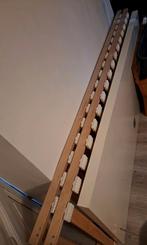 160 wit bed, Tweepersoons, Ophalen of Verzenden, Grijs, 160 cm