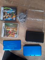 Nintendo 3DS XL zwart met 2 games, lader en bescherming, Met games, S, Zwart, 3DS XL