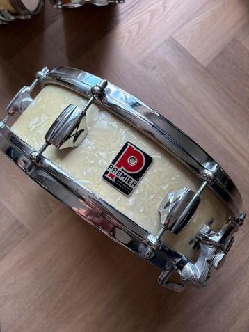 Premier Royal ace 4 inch white marine Pearl vintage snare beschikbaar voor biedingen