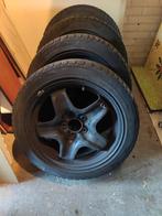 4 winterbanden met stalen velgen, Auto-onderdelen, Banden en Velgen, Ophalen, Gebruikt, 17 inch, 205 mm