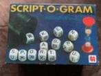 Vintage letterspel / dobbelspel script o gram (1979 jumbo), Hobby en Vrije tijd, Gezelschapsspellen | Bordspellen, Ophalen of Verzenden