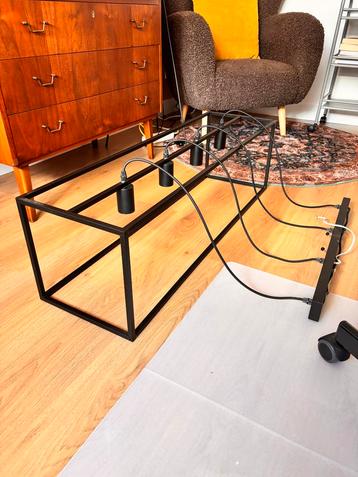 Industriële Hanglamp Frame - 4 Fittingen - bijna nieuw beschikbaar voor biedingen