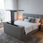 Voetbord met tv lift 65" NU laatste stuk €990,- WEG=WEG, Overige materialen, Verzenden, 150 tot 200 cm, Nieuw