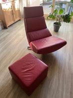 Leren relax fauteuil, Huis en Inrichting, Fauteuils, Ophalen, Gebruikt, Minder dan 75 cm, Design
