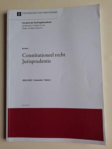 Constitutioneel recht Jurisprudentie UvA  beschikbaar voor biedingen