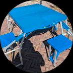 Kinder picknicktafel 4 pers, Ophalen, Gebruikt, Aluminium, Rechthoekig