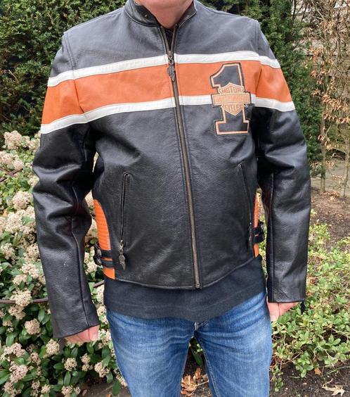 Leren Harley Davidson jas Victory Lane - maat S, Motoren, Kleding | Motorkleding, Jas | leer, Dames, Heren, Ophalen of Verzenden