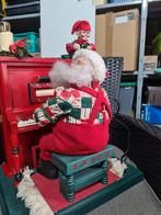 Kerstman speelt piano met elf, Ophalen of Verzenden, Gebruikt