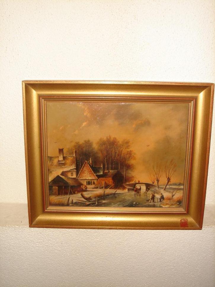 Adrianus Marijnissen ( 1899 - 1996), Winterlandscape., Antiek en Kunst, Kunst | Schilderijen | Klassiek, Ophalen of Verzenden