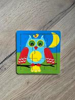 Puzzel | Hout | Uil | 9 stukjes | speelgoed | sinterklaas, Ophalen of Verzenden, 10 tot 50 stukjes, Zo goed als nieuw