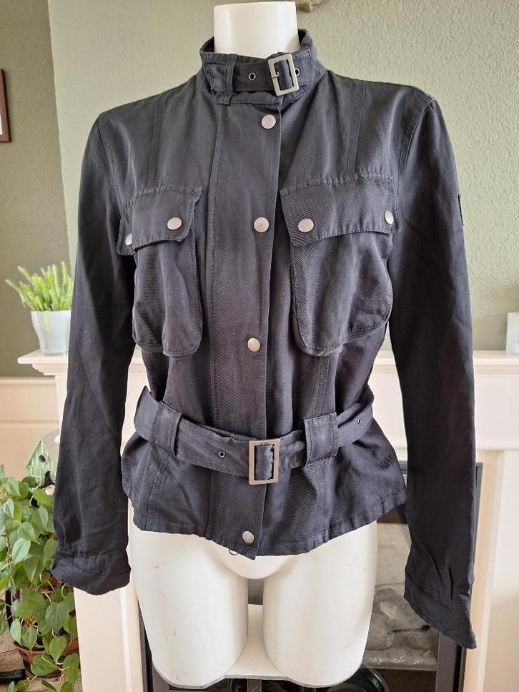 Belstaff zwarte tussen jas jack parka zomer IT 46 NL 40 42, Kleding | Dames, Jassen | Zomer, Zo goed als nieuw, Maat 42/44 (L)