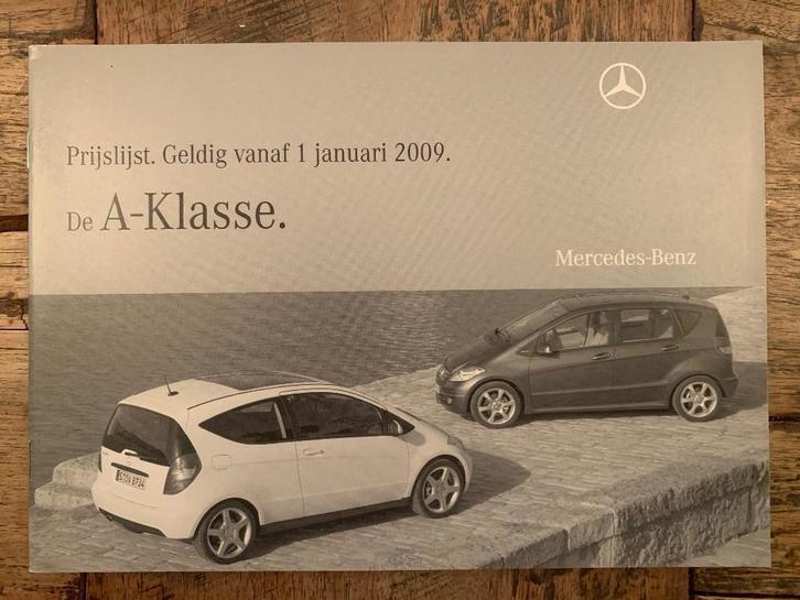 Introductie prijslijst Mercedes-Benz A-klasse W169 2009 NL, Boeken, Auto's | Folders en Tijdschriften, Nieuw, Mercedes, Ophalen of Verzenden