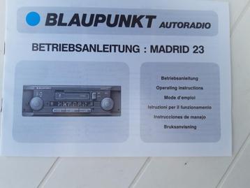 Gebruiksaanwijzing Blaupunkt Madrid 23 beschikbaar voor biedingen