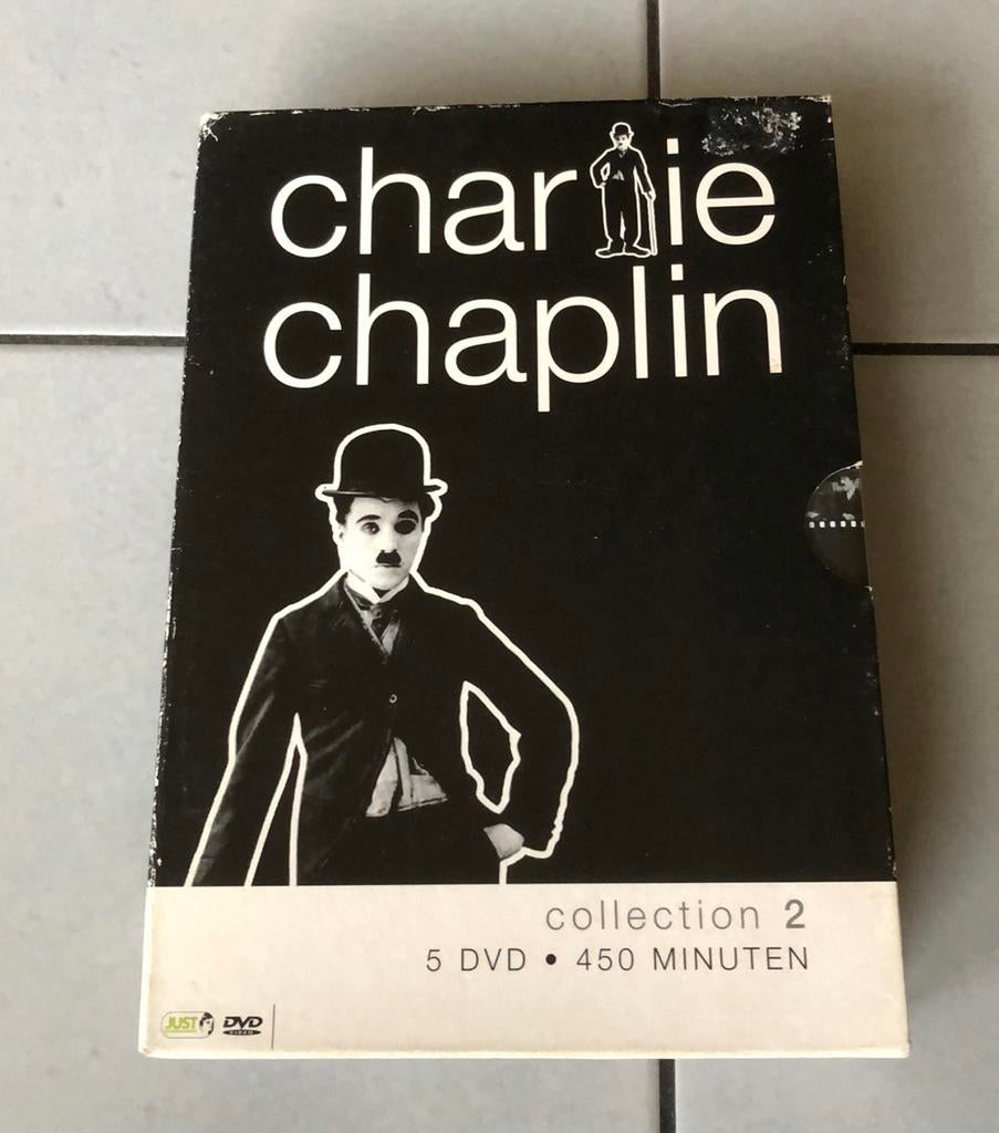 Charlie chaplin dvd box met 5 dvd’s, Ophalen, Alle leeftijden, Zo goed als nieuw, Komedie