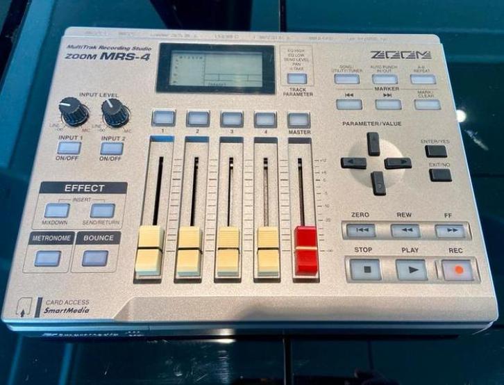 ZOOM MRS-4 Multitrack Recorder Digital 4-Track, Audio, Tv en Foto, Professionele Audio-, Tv- en Video-apparatuur, Zo goed als nieuw