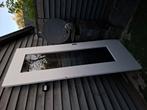 Schuifdeur met glas, Doe-het-zelf en Verbouw, Deuren en Horren, Ophalen, Gebruikt, 215 cm of meer, Binnendeur