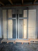5 Oude DEUREN paneeldeuren schuifdeur dubbele terrasdeuren, Doe-het-zelf en Verbouw, Ophalen, Gebruikt, Hout, Binnendeur