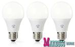 SmartLife Wi-Fi Smart LED-Lamp, Warm Wit, E27, 3-Pack Actie, Minder dan 30 watt, Nieuw, Info@marbeco.nl, Nedis SmartLife