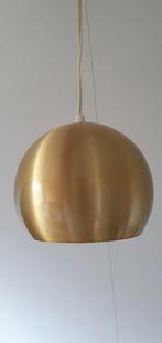 Deens goudkleurige bollamp hanglamp retro vintage, Minder dan 50 cm, Ophalen of Verzenden, Zo goed als nieuw